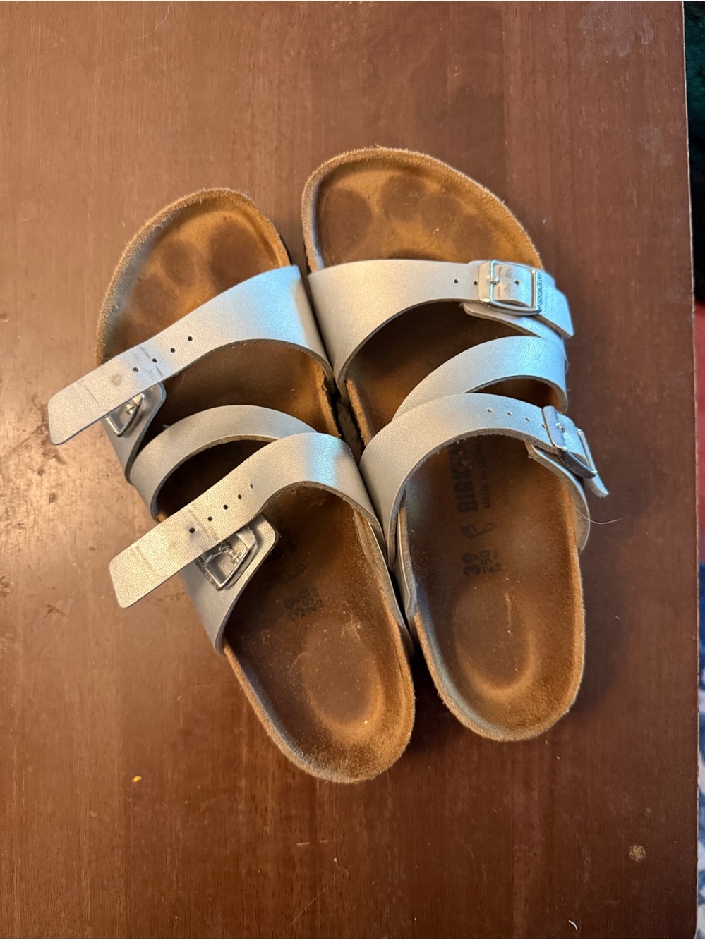 Silver Birkenstock Salina 39EU